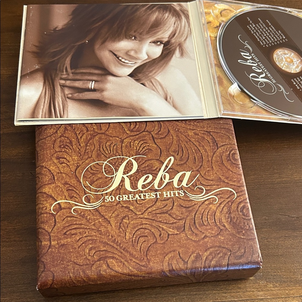 Reba 50 Greatest Hits CD Set - Brown and Gold